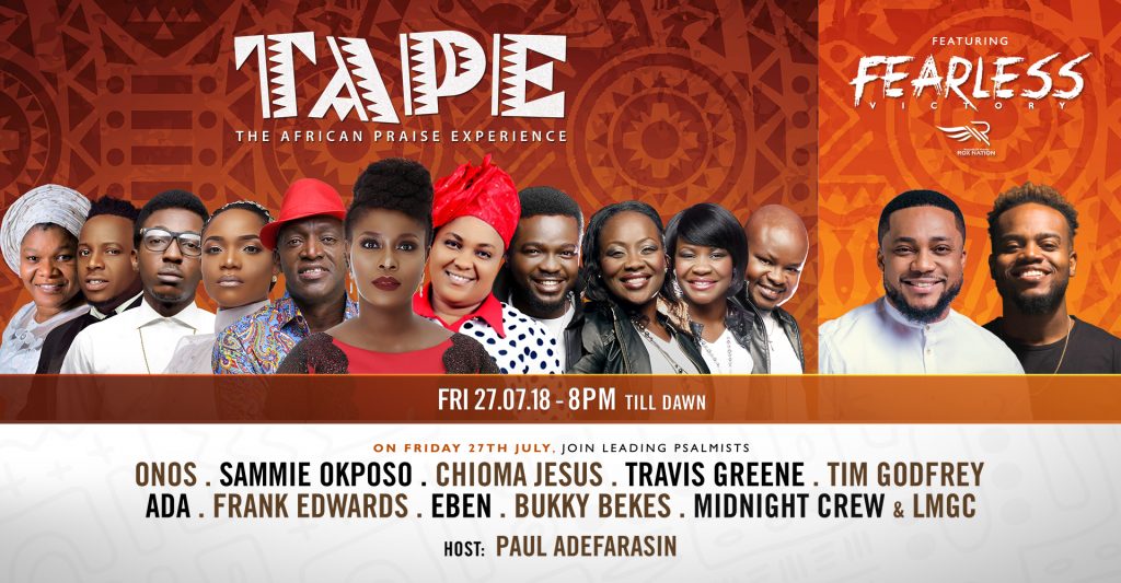 Pastor Paul Adefarasin to host The African Praise Experience (T.A.P.E.) & Travis Greene in Concert Friday, July 27th