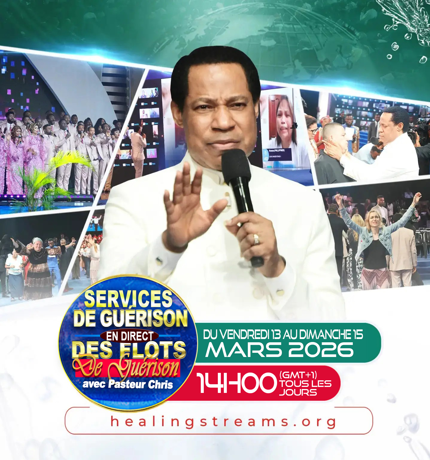 La participation est entièrement gratuite et ouverte à tous. Pour s’inscrire aux Courants de Guérison